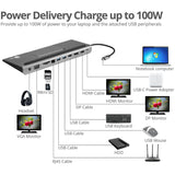 SIIG Aluminum USB-C MST Video Docking Station with 100W PD — JU-DK0E11-S1