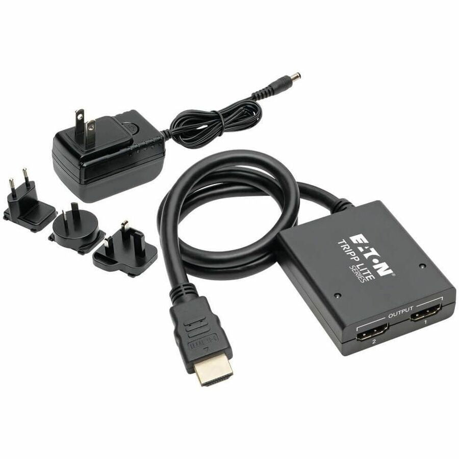 Eaton Tripp Lite Series 2-Port HDMI Splitter - UHD 4K, International AC Adapter — B118-002-UHDINT