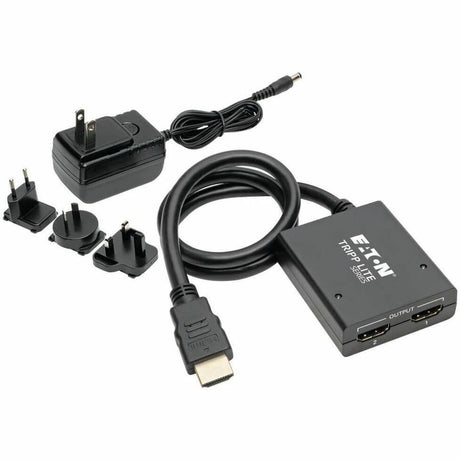 Eaton Tripp Lite Series 2-Port HDMI Splitter - UHD 4K, International AC Adapter — B118-002-UHDINT