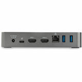 StarTech.com USB-C Dock - Dual Monitor 1080p HDMI Laptop Docking Station - 60W Power Delivery - 1x USB-C, 3x USB-A, GbE - Mac & Windows — DK30CHHPD