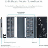 StarTech.com 55-Bit Electric Precision Screwdriver Set, Cordless/Battery Powered, Magnetic Bit Driver Kit for Laptop/Computer/Phone Repair — CTK55PCEDRIVE