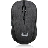 Adesso iMouse S80B - Wireless Fabric Optical Mini Mouse (Black) — iMouseS80B