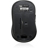 Adesso iMouse S80B - Wireless Fabric Optical Mini Mouse (Black) — iMouseS80B
