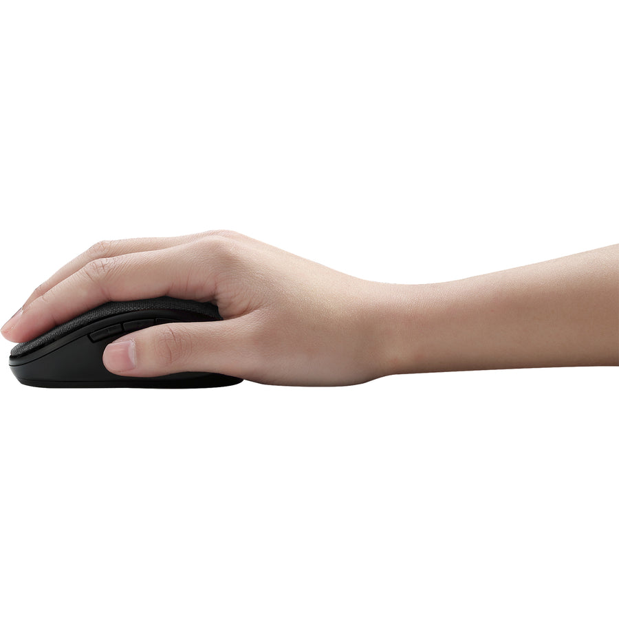 Adesso iMouse S80B - Wireless Fabric Optical Mini Mouse (Black) — iMouseS80B