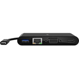 Belkin USB-C Multiport Adapter, USB-C to HDMI - USB A 3.0 - VGA - Ethernet, up 4k Resolution — AVC005BK-BL