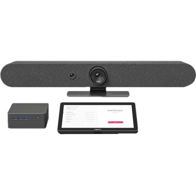 Logitech Rally Bar Mini All-In-One Video Bar for Small to Medium Rooms, Graphite — 960-001336