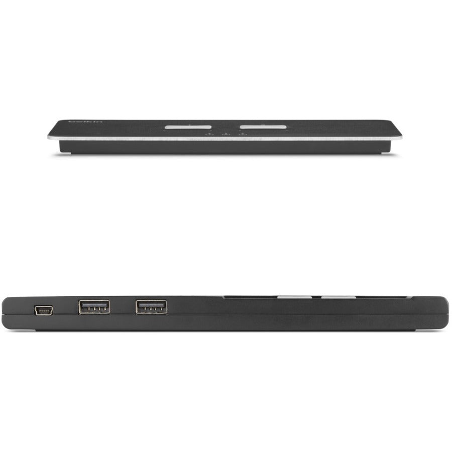 Belkin 2-Port Dual Head Modular Secure KVM Switch Base Unit, PP4.0 W/ Remote — F1DN202MOD-BA-4