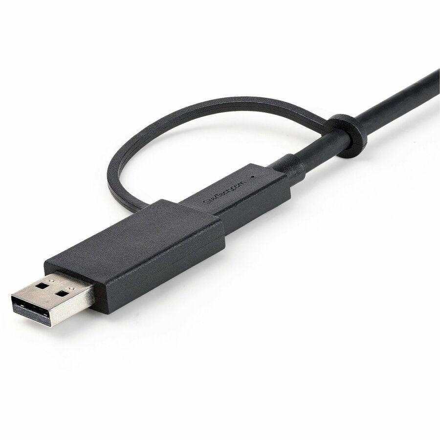 StarTech.com 3ft/1m USB-C Cable with USB-A Adapter Dongle, USB-C to C (10Gbps/PD), USB-A to C (5Gbps), 2-in-1 USB C Cable for Hybrid Dock — USBCCADP