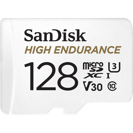 SanDisk High Endurance 128 GB Class 10/UHS-I (U3) microSDXC — SDSQQNR-128G-AN6IA