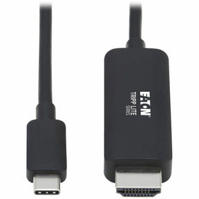Eaton Tripp Lite Series USB-C to HDMI Adapter Cable (M/M), 4K, 4:4:4, Thunderbolt 3 Compatible, Black, 6 ft. (1.8 m) — U444-006-HBE