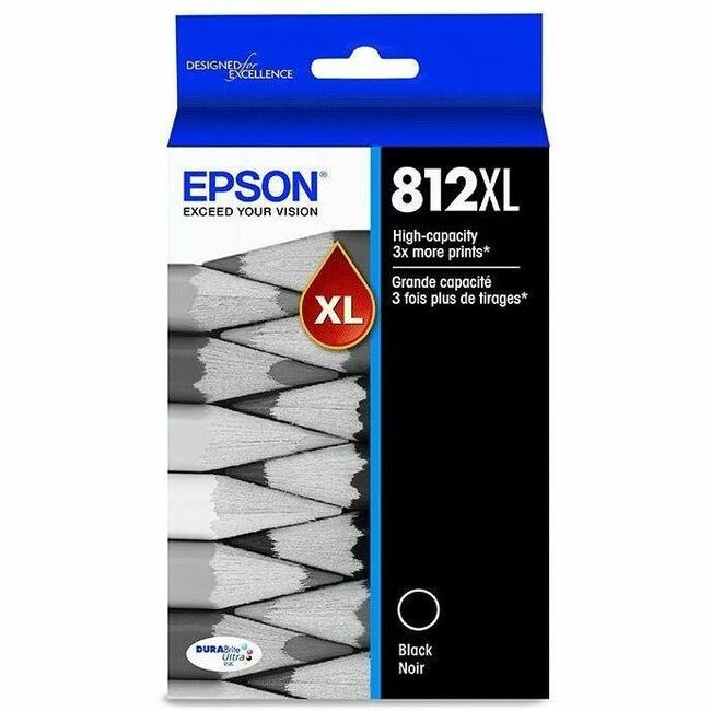 Epson T812 Original High Yield Inkjet Ink Cartridge - Black - 1 Each — T812XL120-S