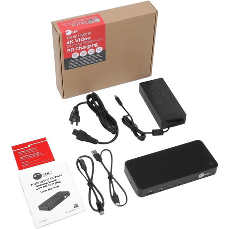 SIIG Triple Hybrid 4K Video Docking Station with PD Charging — JU-DK0P11-S1