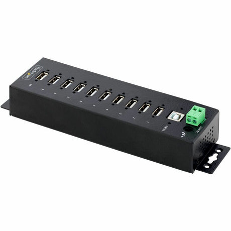 StarTech.com 10-Port Industrial USB 2.0 HUB, Rugged USB Hub w/ESD Level 4 Protection, DIN/Wall/Desk Mountable USB-A Hub, USB Expansion Hub — USB210AIND-USB-A-HUB