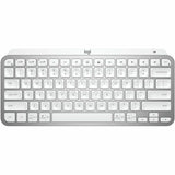 Logitech MX Keys Mini Minimalist Wireless Illuminated Keyboard, Compact, Bluetooth, USB-C, Pale Gray — 920-010473