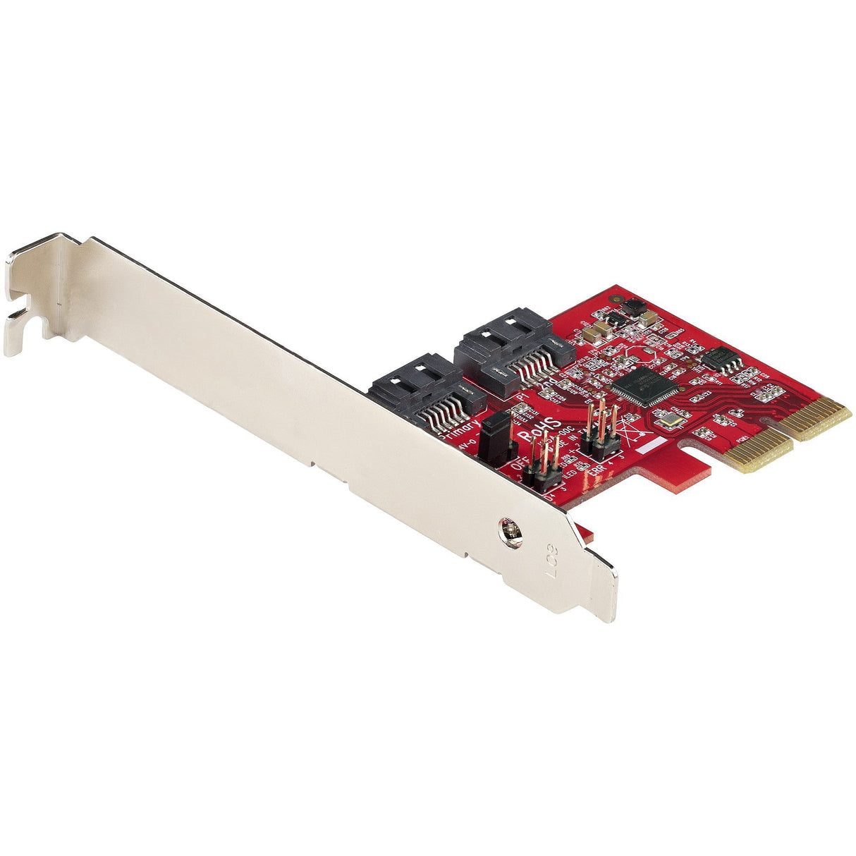 StarTech.com SATA PCIe Card, 2 Port PCIe SATA Expansion Card, 6Gbps SATA, PCI Express to SATA Adapter, SATA RAID, PCIe to SATA Converter — 2P6GR-PCIE-SATA-CARD