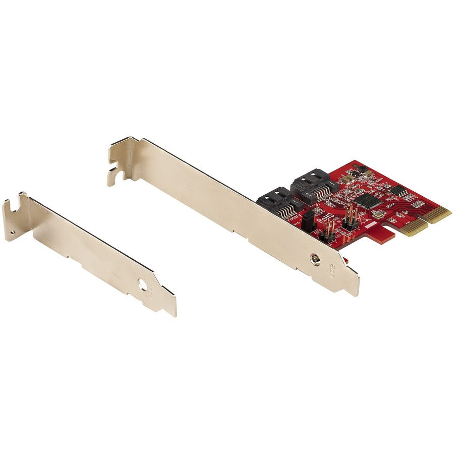 StarTech.com SATA PCIe Card, 2 Port PCIe SATA Expansion Card, 6Gbps SATA, PCI Express to SATA Adapter, SATA RAID, PCIe to SATA Converter — 2P6GR-PCIE-SATA-CARD
