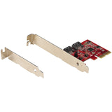 StarTech.com SATA PCIe Card, 2 Port PCIe SATA Expansion Card, 6Gbps SATA, PCI Express to SATA Adapter, SATA RAID, PCIe to SATA Converter — 2P6GR-PCIE-SATA-CARD