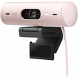 Logitech Brio 500 Full HD webcam, auto framing, noise-reducing mics, privacy shutter, streaming & video calling, Rose — 960-001432