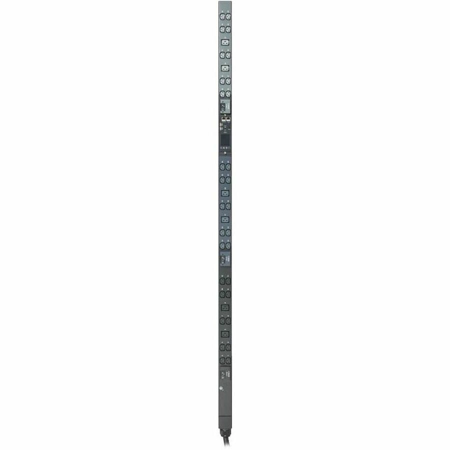 Eaton 12.6kW 200-240V 3-Phase IsoBreaker Managed PDU - Gigabit, 36 Outlets, IEC-309 60A Blue (3P+E) Input, LCD, 10 ft. (3 m) Cord, 0U, 70 in. (1.8 m) Height, TAA — PDU3EVSR1G60