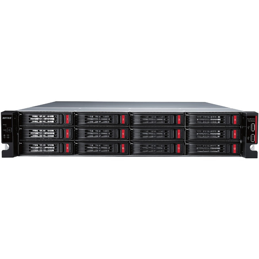 BUFFALO TeraStation 12-Bay 71210 80TB (4x20TB) High-Performance Rackmount NAS Hard Drives Included — TS71210RH8004