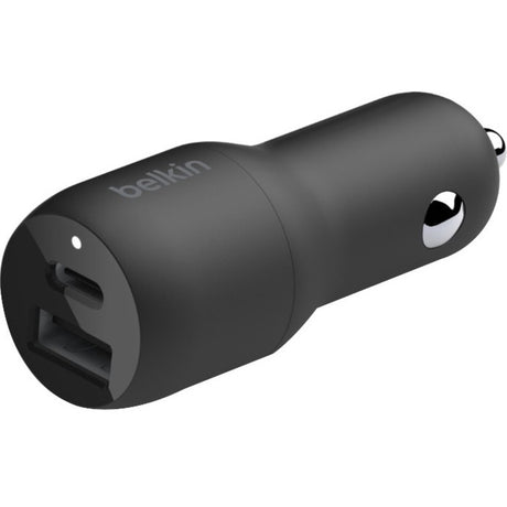 Belkin BoostCharge Dual Car Charger with PPS 37W (USB-C Cable with Lightning Connector included) — CCB004bt1MBK-B5