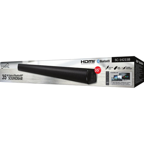 Supersonic SC-1421SB 2.0 Bluetooth Sound Bar Speaker - 60 W RMS - Black — SC-1421SB