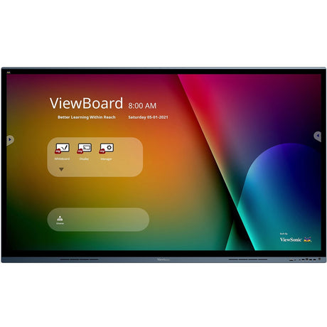 ViewSonic ViewBoard IFP7562 - 4K UHD Interactive Display with Integrated Software, 65W USB C, RJ45 - 350 cd/m2 - 75" — IFP7562