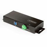 StarTech.com 7-Port Managed USB Hub, Heavy Duty Metal Industrial Housing, ESD & Surge Protection, Wall/Desk/Din-Rail Mountable, USB 5Gbps — 5G7AINDRM-USB-A-HUB