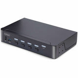 StarTech.com 4-Port DisplayPort 1.4 KVM Switch, 8K 60Hz / 4K 144Hz, 2x USB 3.0 Ports, 4x USB 2.0 Ports, Hotkey Switching, TAA Compliant — D86A2-4-PORT-8K-KVM