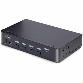 StarTech.com 4-Port DisplayPort 1.4 KVM Switch, 8K 60Hz / 4K 144Hz, 2x USB 3.0 Ports, 4x USB 2.0 Ports, Hotkey Switching, TAA Compliant — D86A2-4-PORT-8K-KVM