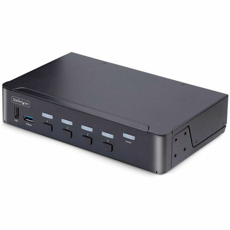 StarTech.com 4-Port DisplayPort 1.4 KVM Switch, 8K 60Hz / 4K 144Hz, 2x USB 3.0 Ports, 4x USB 2.0 Ports, Hotkey Switching, TAA Compliant — D86A2-4-PORT-8K-KVM