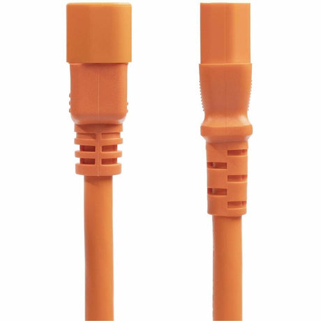 StarTech.com 6ft (1.8m) Heavy Duty PDU Power Cord, IEC 60320 C14 to C15, 15A 250V, 14AWG, Orange Power Cable, UL Listed — 8915-460Q-POWER-CORD
