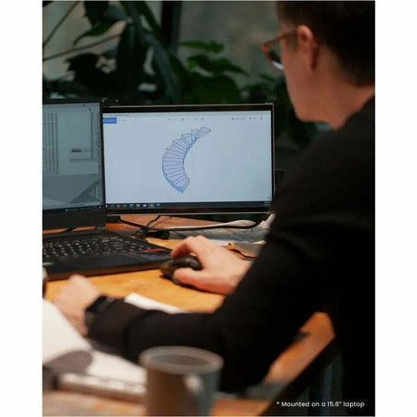 Mobile Pixels Duex Max DS 14" Class LCD Monitor - Black — 101-1007P06