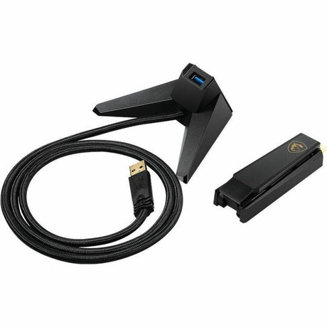 MSI AXE5400 IEEE 802.11 a/b/g/n/ac/ax Tri Band Wi-Fi Adapter for Computer, Notebook — AXE5400WIFIUSB
