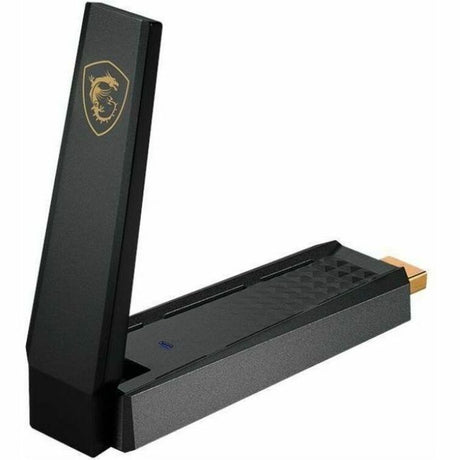 MSI AXE5400 IEEE 802.11 a/b/g/n/ac/ax Tri Band Wi-Fi Adapter for Computer, Notebook — AXE5400WIFIUSB