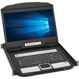 Eaton Tripp Lite Series 1U Rack-Mount Short-Depth HDMI KVM Console with 18.5 in. LCD, TAA — B021-SWHD-K