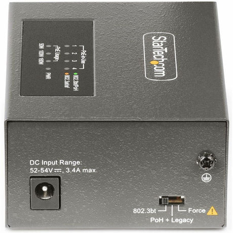 StarTech.com 4-Port Multi-Gigabit PoE++ Injector, 5/2.5/1G Ethernet (NBASE-T), PoE/PoE+/PoE++ (802.3af/802.3at/802.3bt), 160W Power Budget — AS445C-POE-INJECTOR