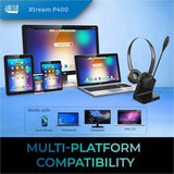 Adesso Xtream P400 Wireless Multimedia Headset with Charging Dock — Xtream-P400
