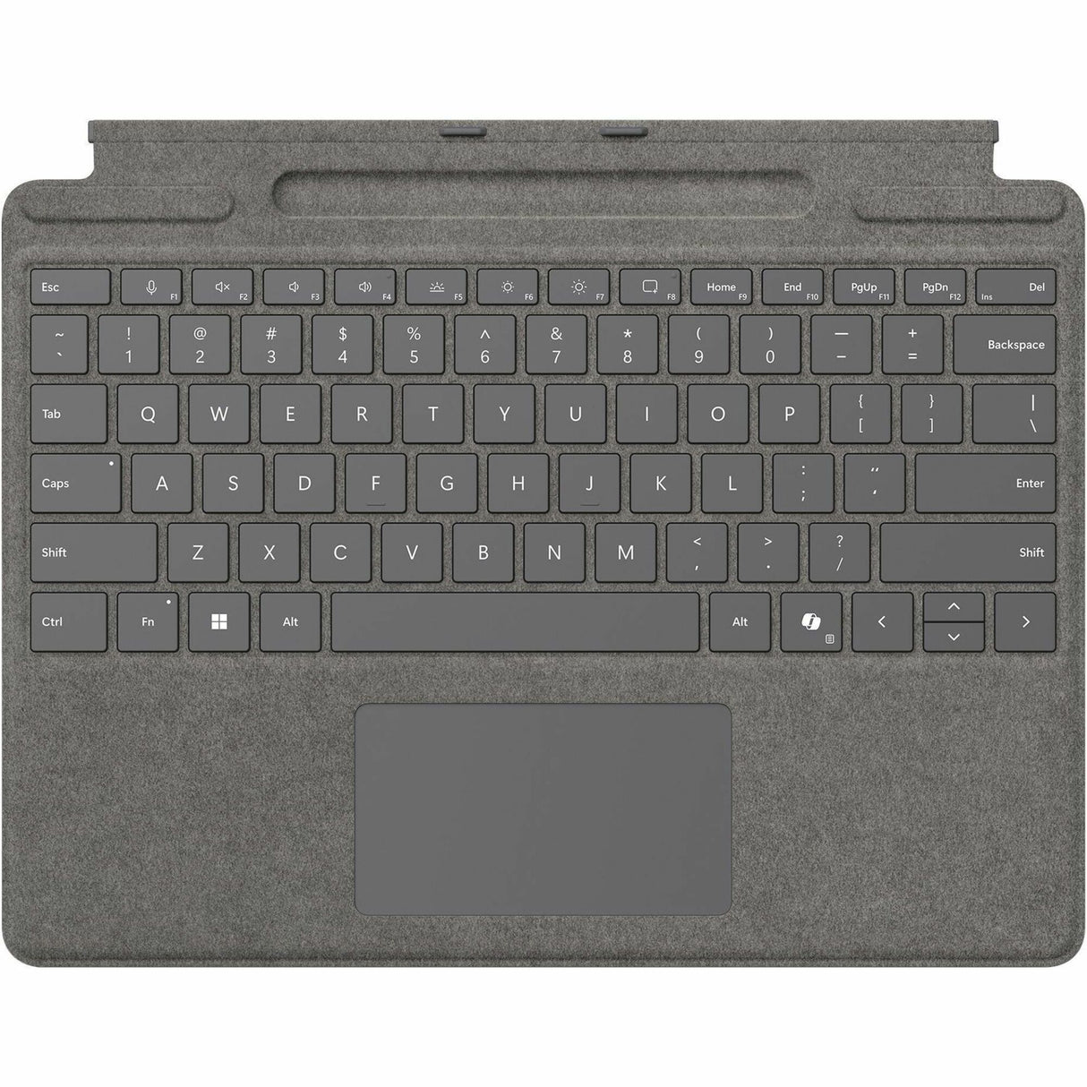 Microsoft Keyboard/Cover Case Microsoft Surface Pro 10, Surface Pro 8, Surface Pro 9, Surface Pro X Tablet - Platinum — 8XB-00186
