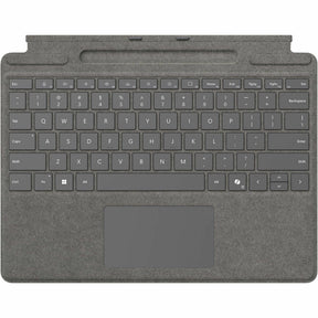 Microsoft Keyboard/Cover Case Microsoft Surface Pro 10, Surface Pro 8, Surface Pro 9, Surface Pro X Tablet - Platinum — 8XB-00186