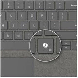 Microsoft Keyboard/Cover Case Microsoft Surface Pro 10, Surface Pro 8, Surface Pro 9, Surface Pro X Tablet - Platinum — 8XB-00186