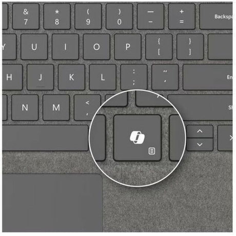 Microsoft Keyboard/Cover Case Microsoft Surface Pro 10, Surface Pro 8, Surface Pro 9, Surface Pro X Tablet - Platinum — 8XB-00186