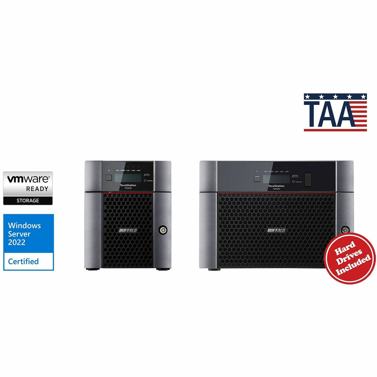 BUFFALO TeraStation 5420DN 4-Bay Secure Business Desktop NAS 32TB (2x16TB) w/ Hard Drives Included — TS5420DN3202