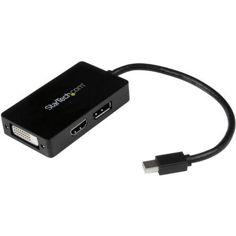 StarTech.com Travel A/V adapter - 3-in-1 Mini DisplayPort to DisplayPort DVI or HDMI converter — MDP2DPDVHD