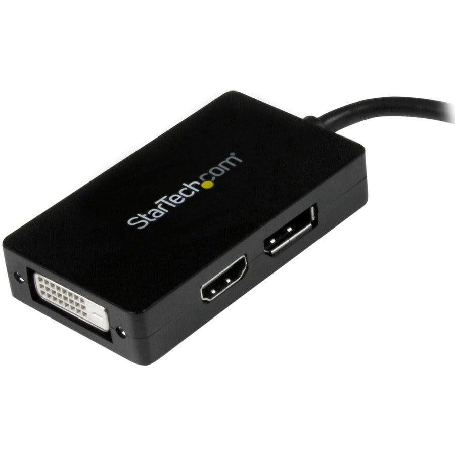 StarTech.com Travel A/V adapter - 3-in-1 Mini DisplayPort to DisplayPort DVI or HDMI converter — MDP2DPDVHD
