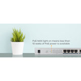 Zyxel 8 Port Gigabit Ethernet Unmanaged POE+ Switch | 8 x PoE+ @ 60W | Plug & Play | Sturdy Metal w/Shielded Ports | Desktop or Wall-Mount | Fanless | Lifetime Warranty | Ethernet Splitter | GS1008HP