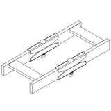 Eaton Tripp Lite Series Butt-Splice Kit for Straight and 90-Degree Ladder Runway Sections - Hardware Included — SRLBUTTSPLICE