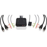 IOGEAR 2-Port 4K KVM Switch with HDMI, USB and Audio Connections — GCS92HU