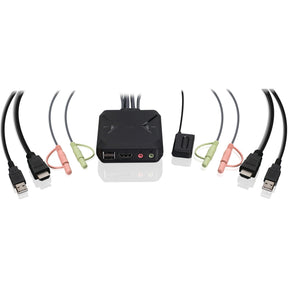 IOGEAR 2-Port 4K KVM Switch with HDMI, USB and Audio Connections — GCS92HU