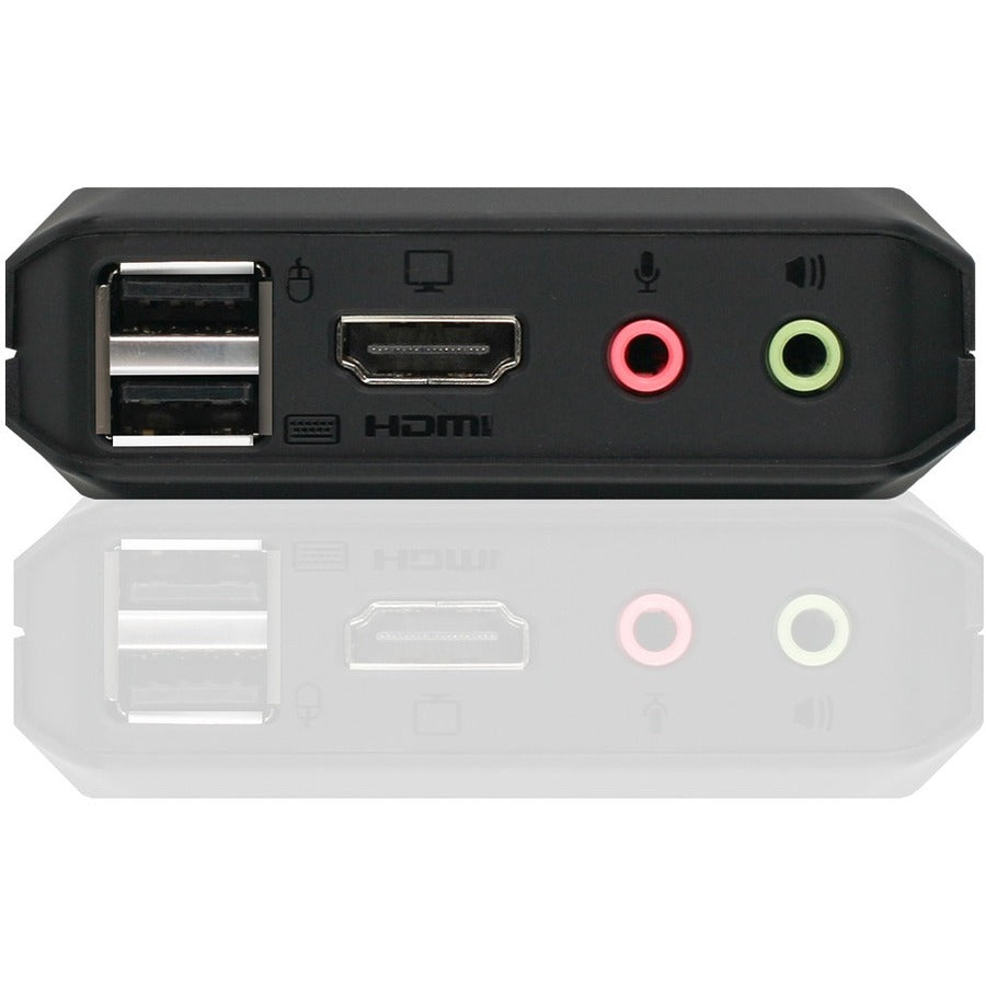 IOGEAR 2-Port 4K KVM Switch with HDMI, USB and Audio Connections — GCS92HU